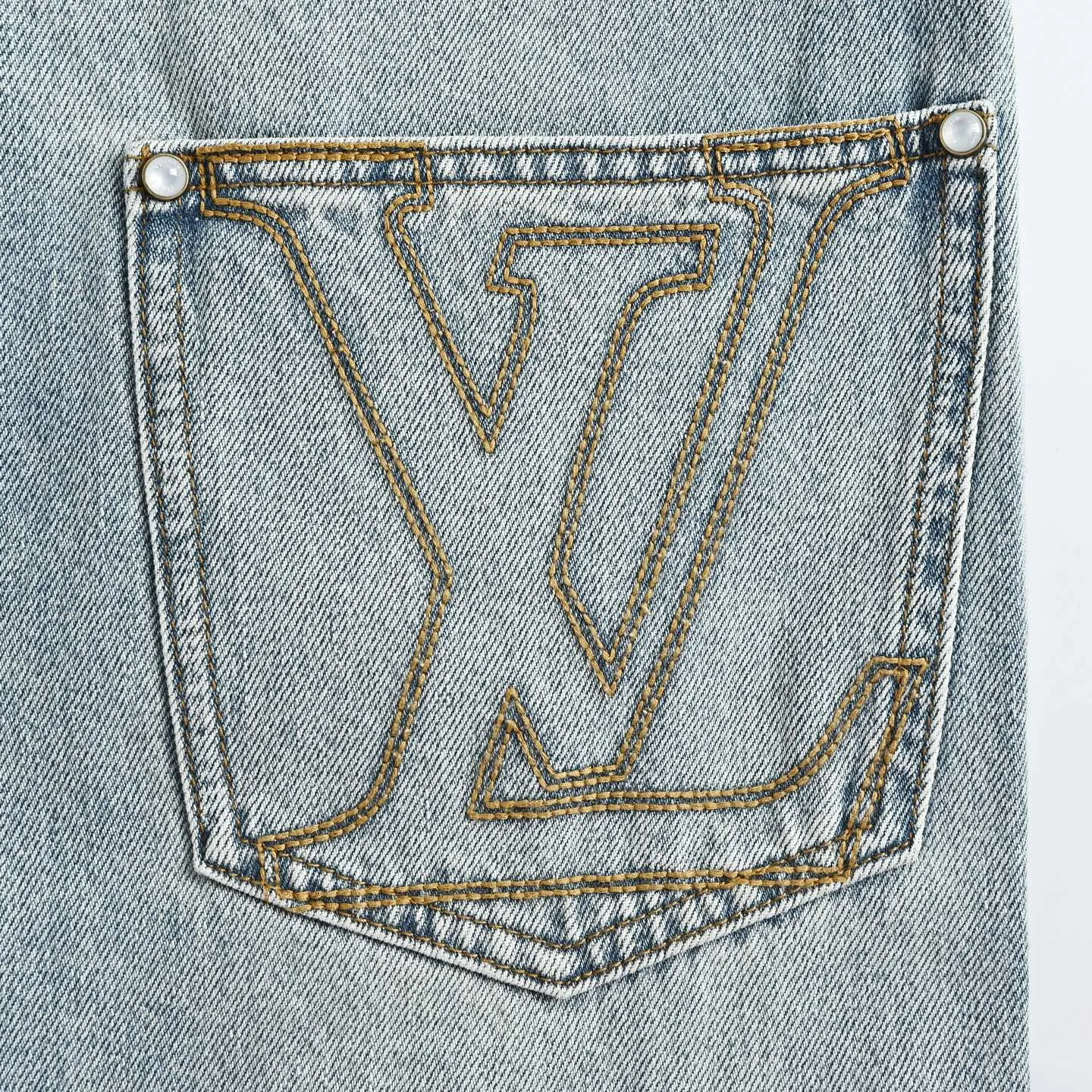 Louis Vuitton/Louis Vuitton hardware leather skateboard jeans